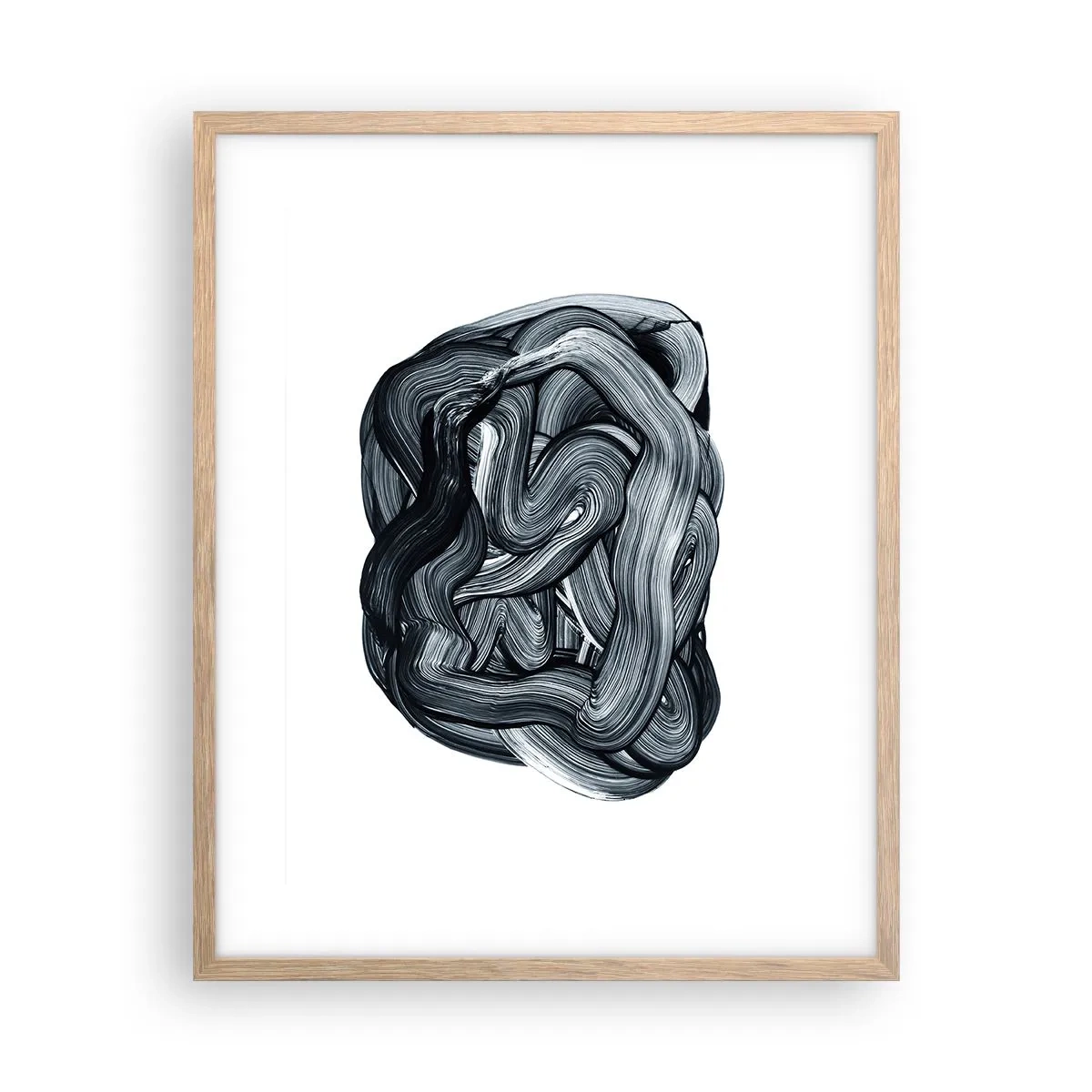 Póster en marco roble claro - No es tan sencillo - 40x50 cm