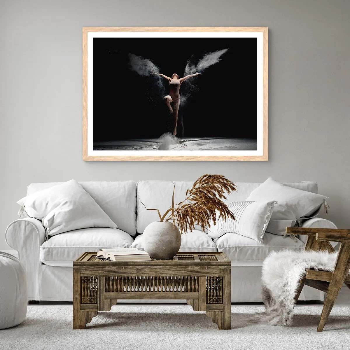 Póster en marco roble claro - Los duendes existen - 91x61 cm