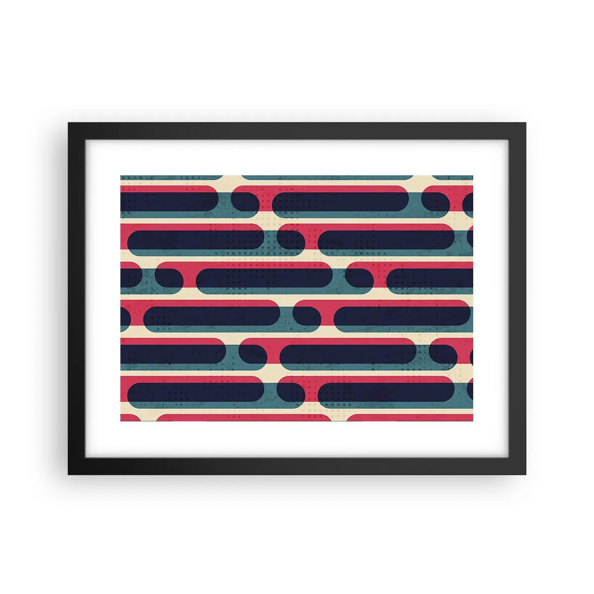 Póster en marco negro - Profundidad y relieve - 40x30 cm