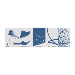 Muestra de fotomural autoadhesivo Deluxe Sticker - Abstracción con alas - Minimalismo, Abstracción, Pedazo - 100x30 cm