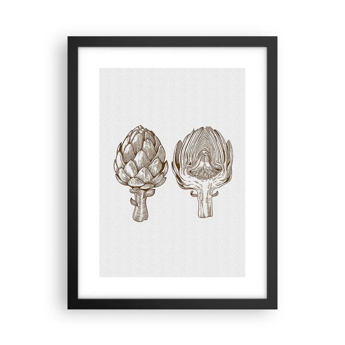 Póster en marco negro - Lección de anatomía - 30x40 cm
