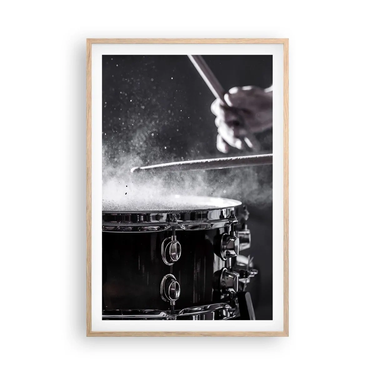 Póster en marco roble claro - El pulso de la música - 61x91 cm