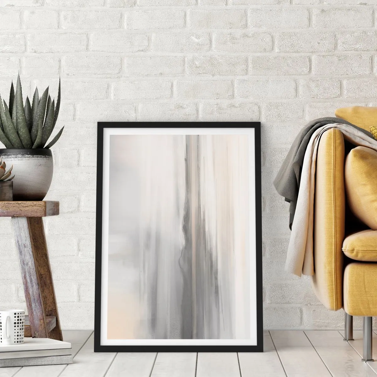Póster en marco negro - Una distancia reflexiva - 61x91 cm
