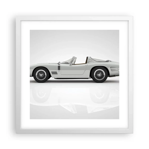 Póster en marco blanco - Una promesa de diversión - 40x40 cm