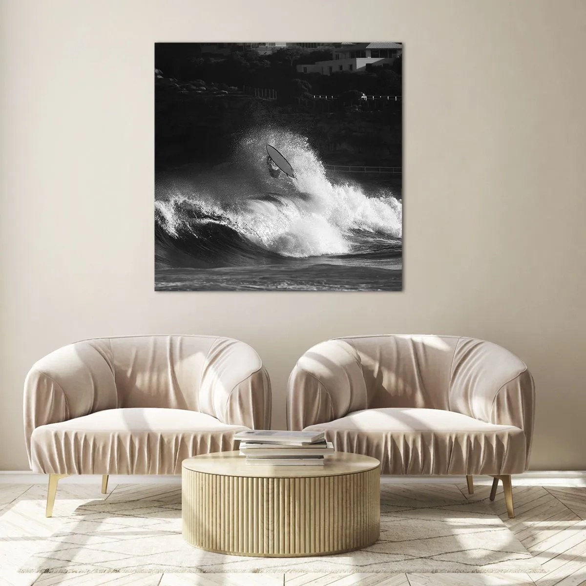 Cuadro sobre vidrio - Impresiones sobre Vidrio - Desafío aceptado - 70x70 cm