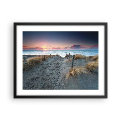 Póster en marco negro - Se derramó un arco iris de luminosidad.... - 50x40 cm