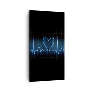 Cuadro sobre lienzo - Impresión de Imagen - El ritmo del corazón - 55x100 cm