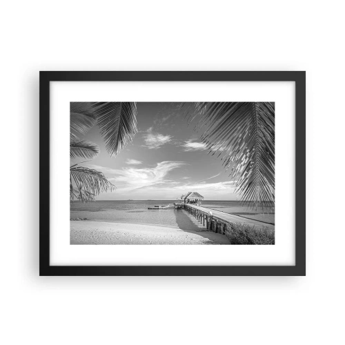 Póster en marco negro - ¿Un recuerdo o un sueño? - 40x30 cm