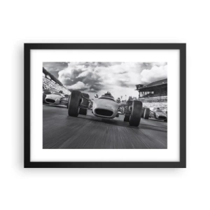 Póster en marco negro - ¡Hay poder! - 40x30 cm