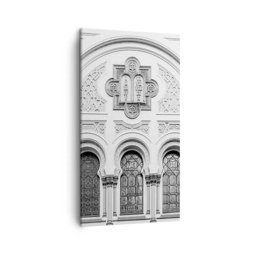 Cuadro sobre lienzo - Impresión de Imagen - En la frontera de las culturas - 45x80 cm