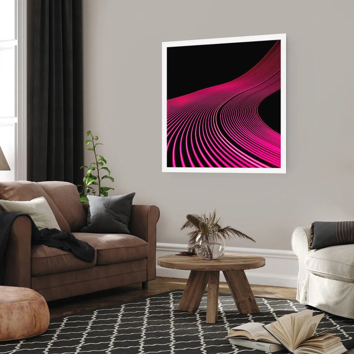 Póster - Avenida de luz - 60x60 cm