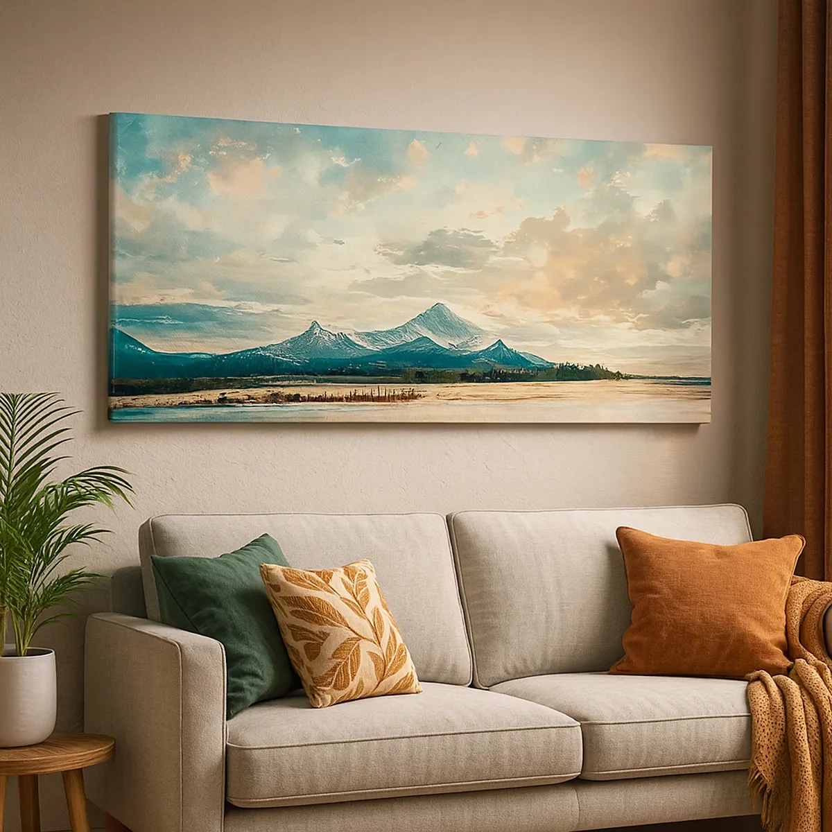 Cuadro sobre lienzo - Impresión de Imagen - Bajo la protección del cielo - 30x30 cm