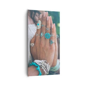 Cuadro sobre lienzo - Impresión de Imagen - Conocimiento interior - 65x120 cm