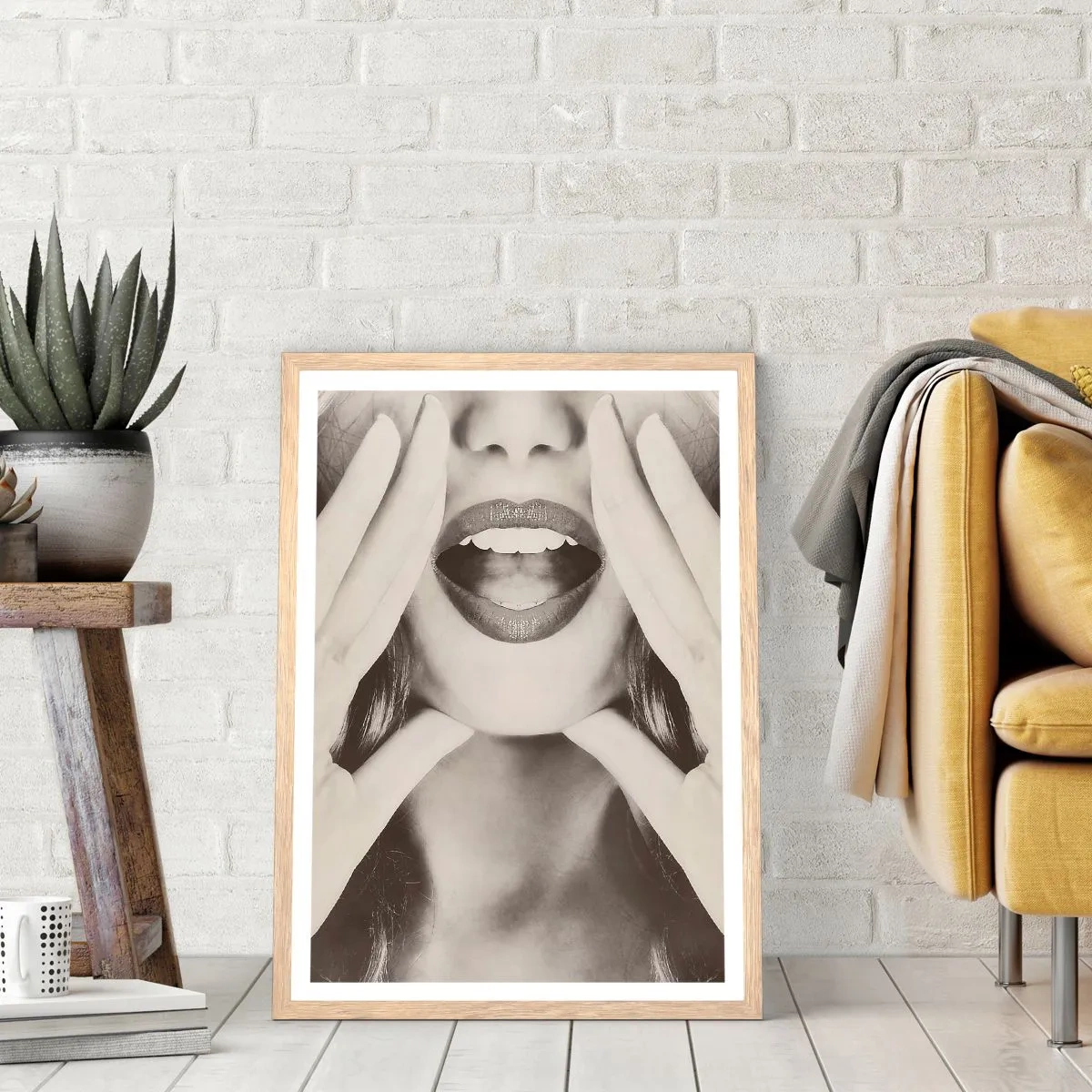 Póster en marco roble claro - ¡Ya estoy en camino! - 70x100 cm