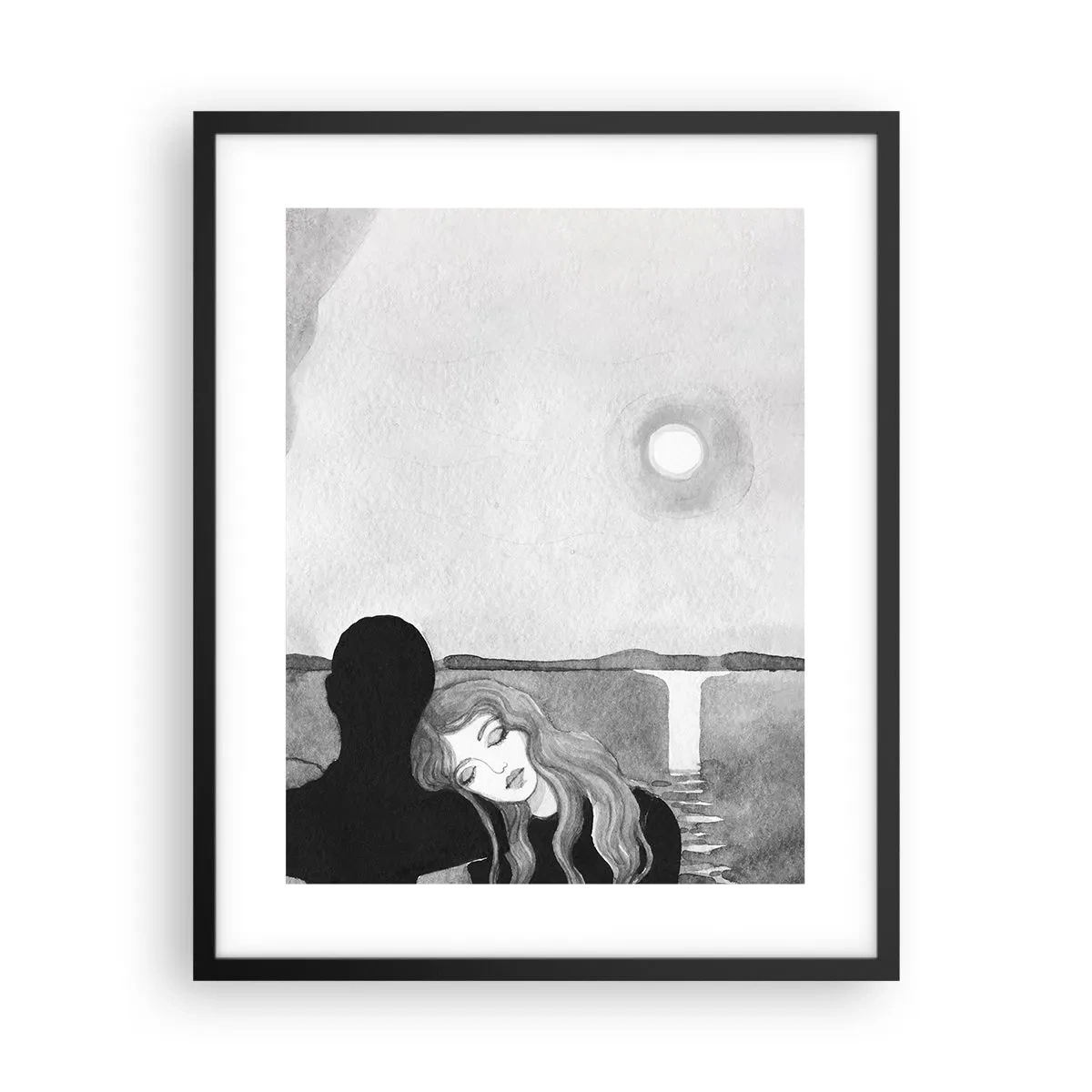 Póster en marco negro - Siempre un misterio - 40x50 cm