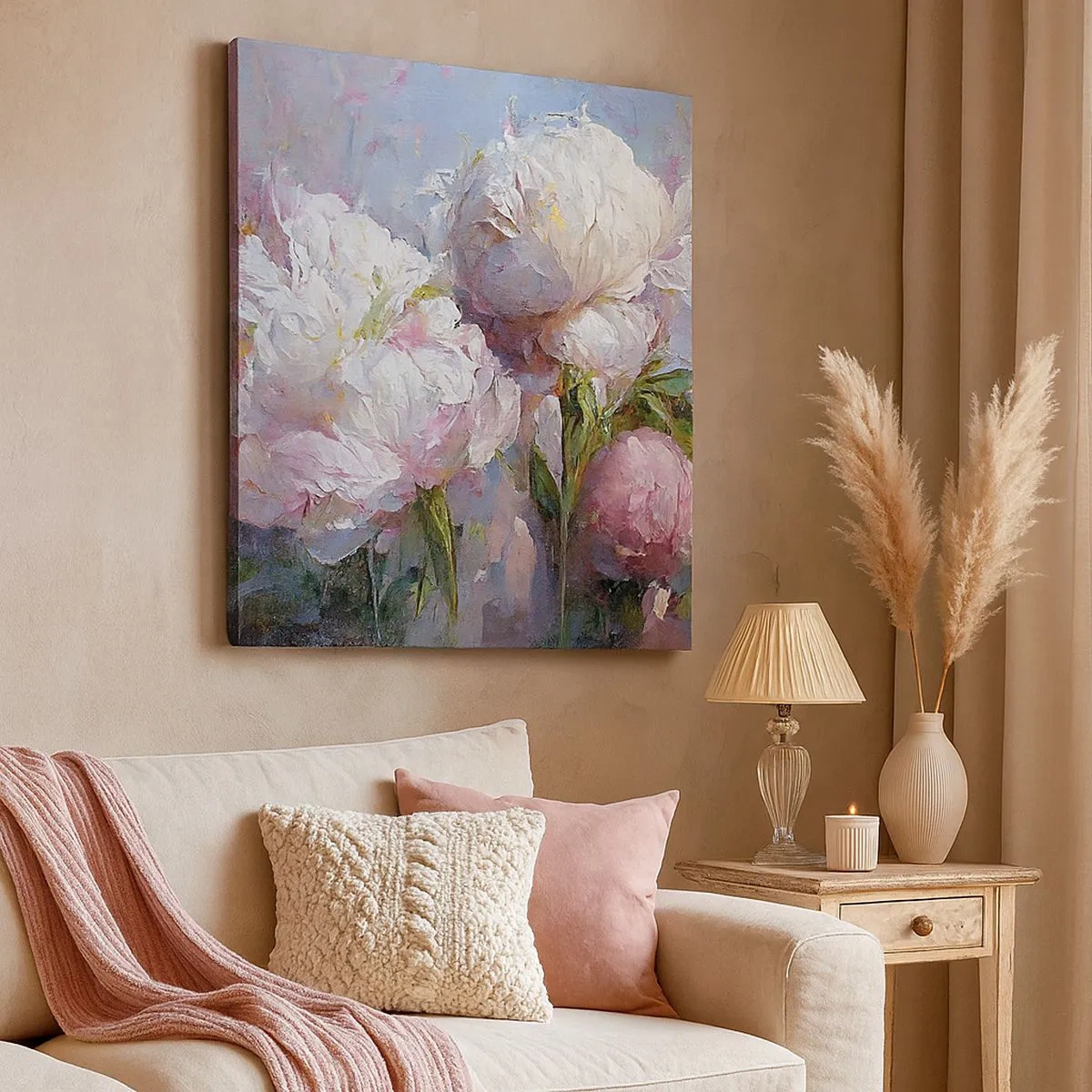 Cuadro sobre lienzo - Impresión de Imagen - Un ramo rebosante de vida - 30x30 cm