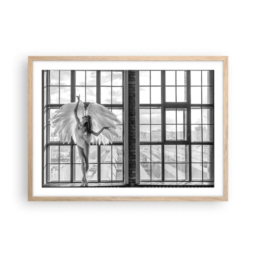 Póster en marco roble claro - ¿Ciudad de los ángeles? - 70x50 cm