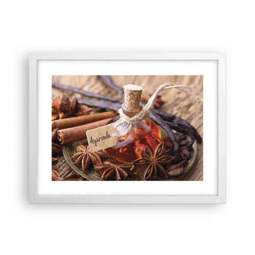 Póster en marco blanco - Hacia la unidad del cuerpo y el espíritu - 40x30 cm