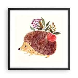 Póster en marco negro - Y ya te gusto - 50x50 cm