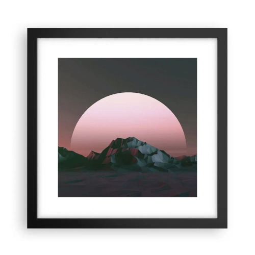 Póster en marco negro - En una galaxia muy muy lejana - 30x30 cm