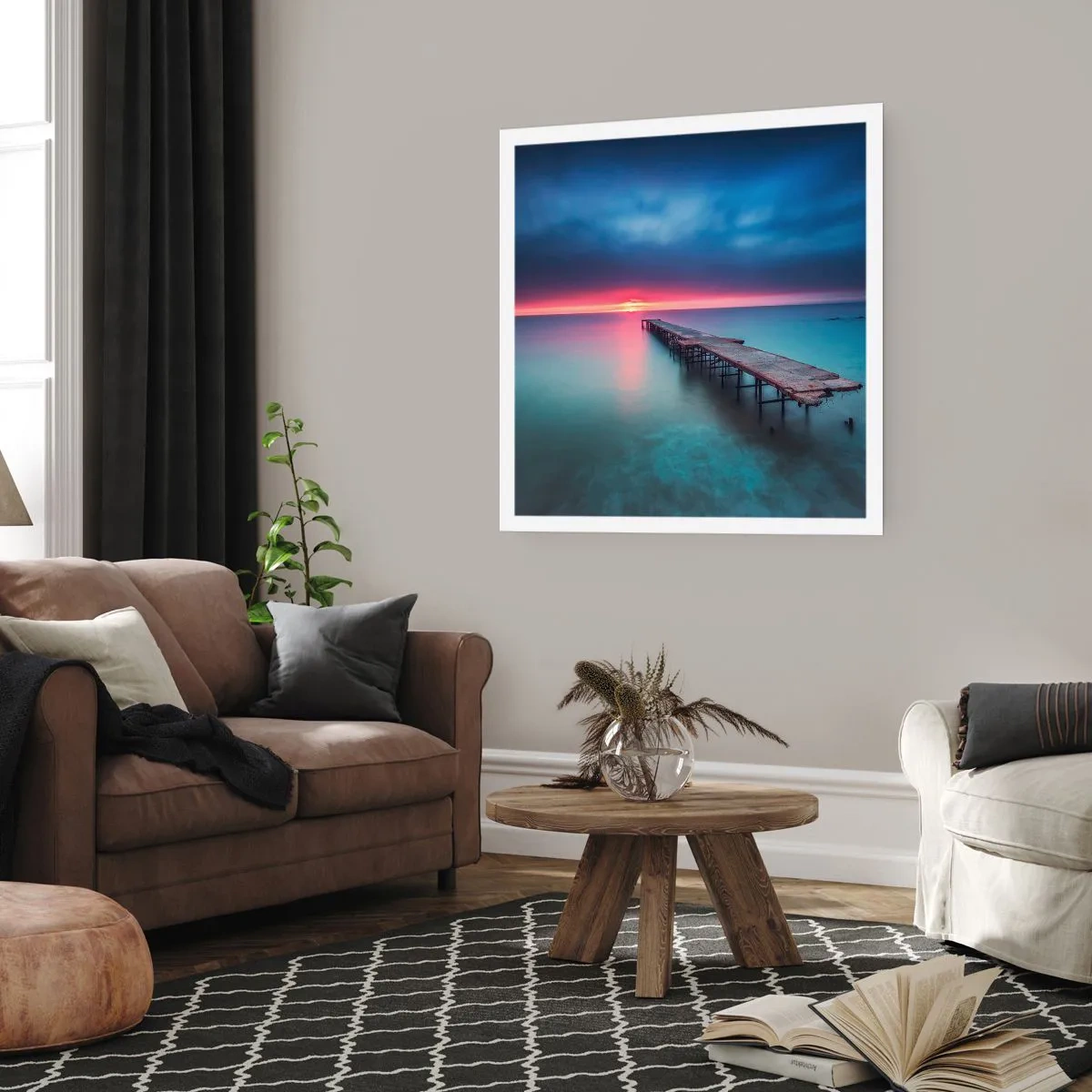 Póster - Entre el cielo y el agua - 50x50 cm