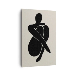 Cuadro sobre lienzo - Impresión de Imagen - En mi propio abrazo - 80x120 cm