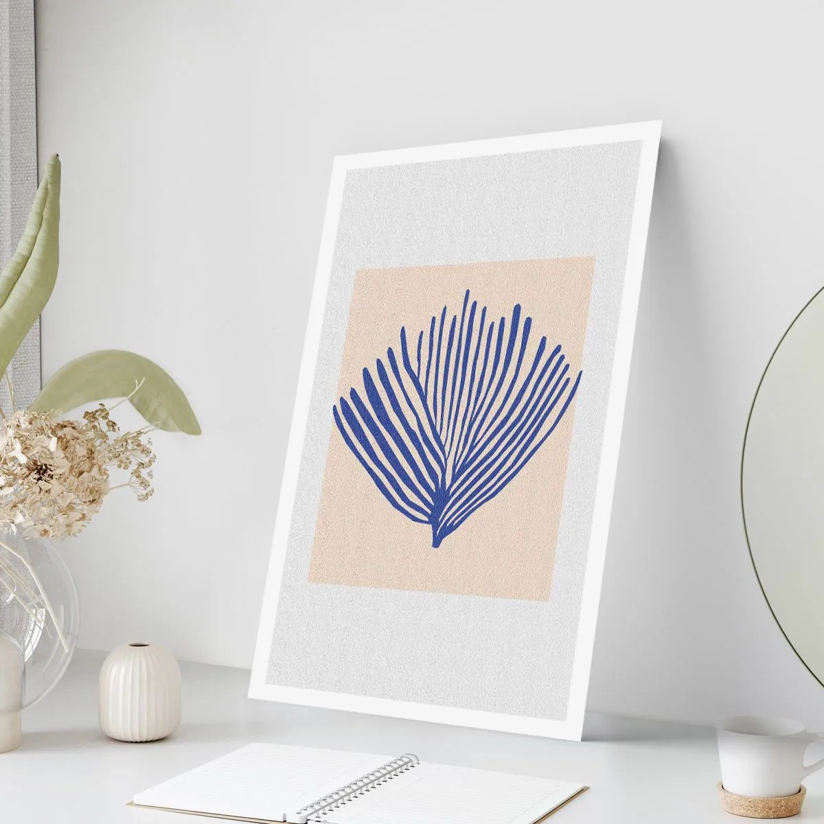 Póster - Abanico azul - 61x91 cm