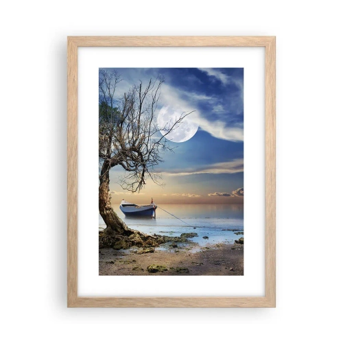 Póster en marco roble claro - ¿Es el final o el principio? - 30x40 cm