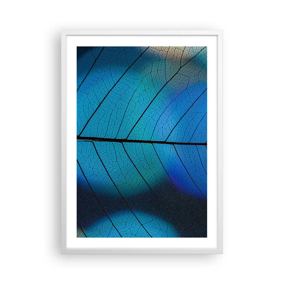 Póster en marco blanco - Construcción intrincada - 50x70 cm