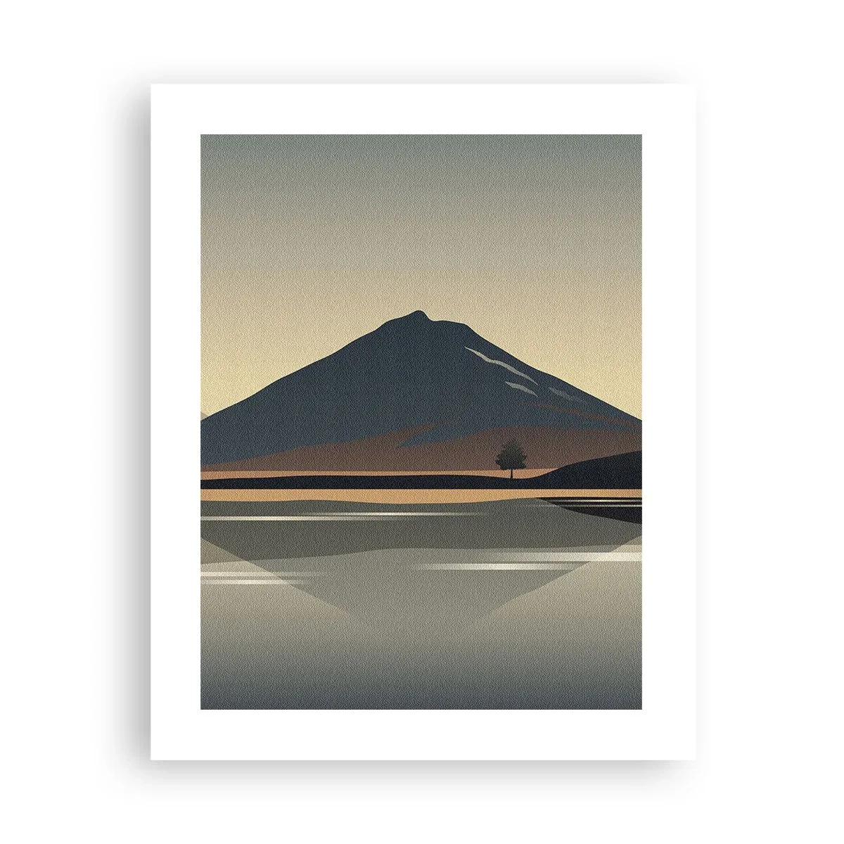 Póster - Reflejo de espejo - 40x50 cm