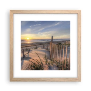 Póster en marco roble claro - El resplandor y la sombra del viento - 30x30 cm