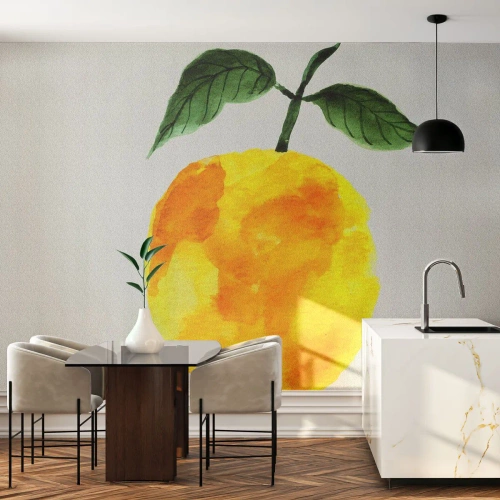 Fotomural Standard Eco - Cómo conocer el sabor del sol - Limón, Cocina, Fruta - 450x315 cm
