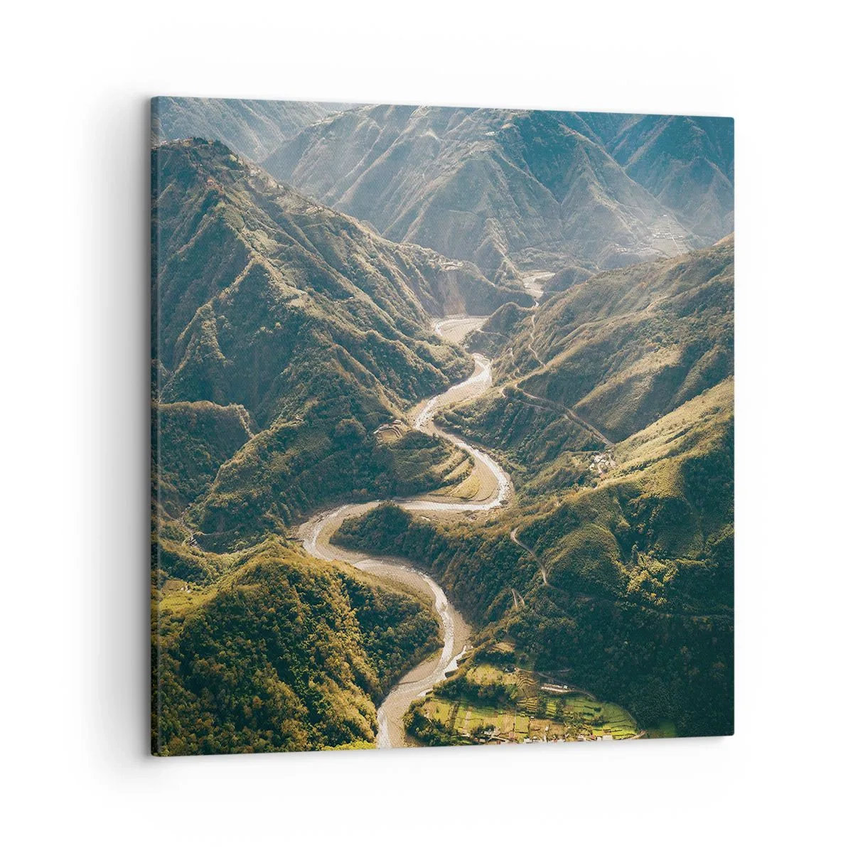 Cuadro sobre lienzo - Impresión de Imagen - Directamente desde el corazón de las montañas - 50x50 cm