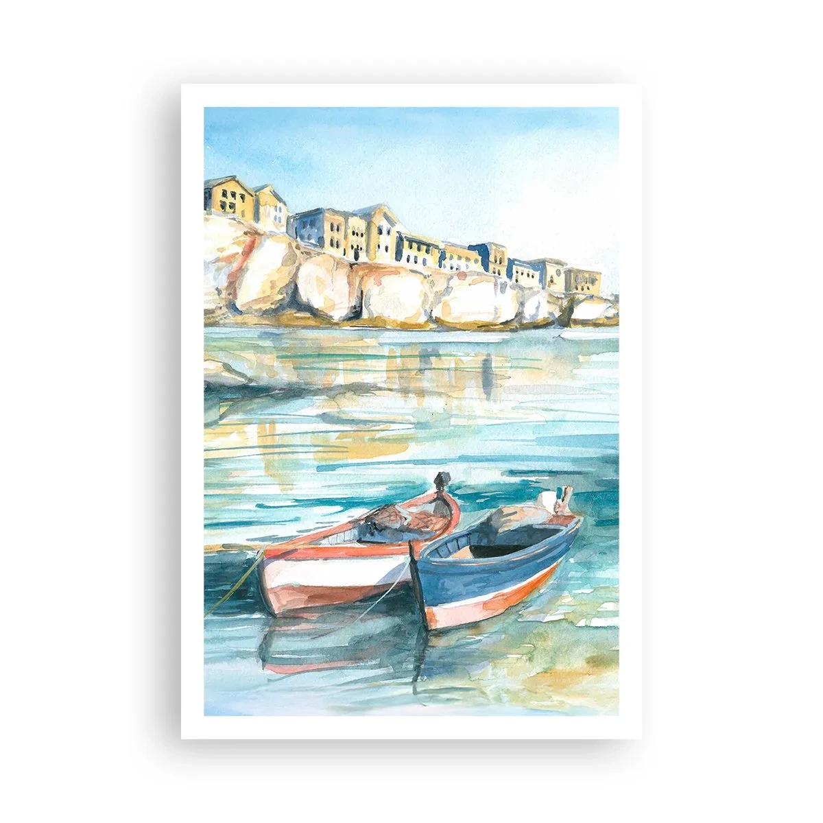 Póster - Paisaje en azul - 70x100 cm