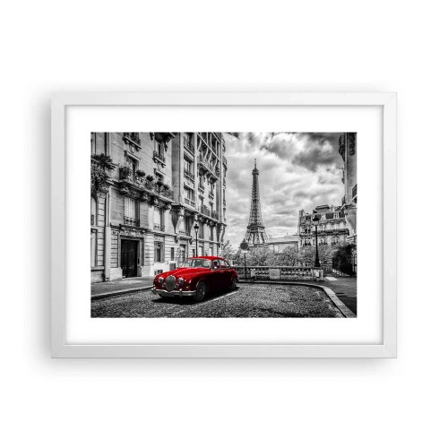 Póster en marco blanco - Un depredador en la ciudad - 40x30 cm