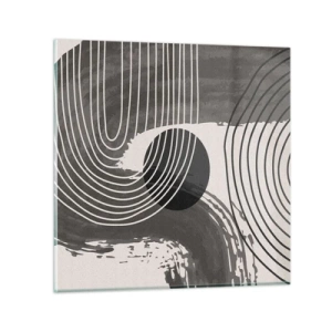 Cuadro sobre vidrio - Impresiones sobre Vidrio - La victoria del óvalo - 70x70 cm