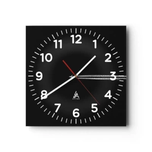 Reloj de pared - Reloj de vidrio - En otra dimensión - 30x30 cm