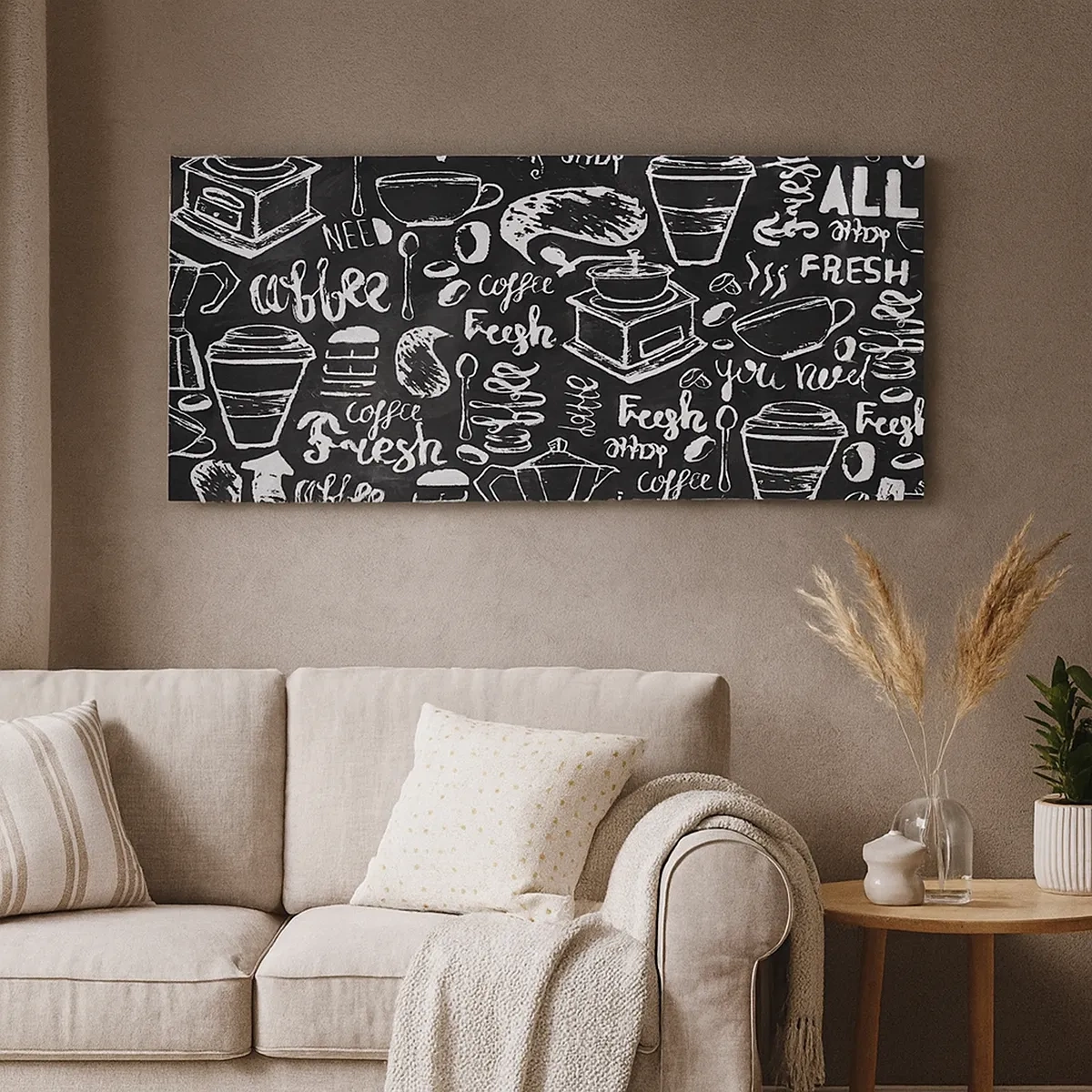 Cuadro sobre lienzo - Impresión de Imagen - All you need is… - 30x30 cm