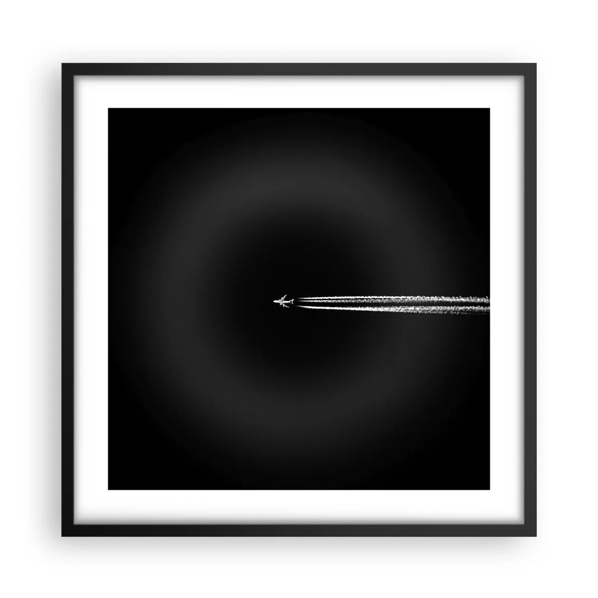 Póster en marco negro - En otra dimensión - 50x50 cm