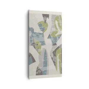 Cuadro sobre lienzo - Impresión de Imagen - Composición tras vidriera - 65x120 cm