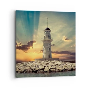 Cuadro sobre lienzo - Impresión de Imagen - Luz - Bondad - Belleza - 70x70 cm