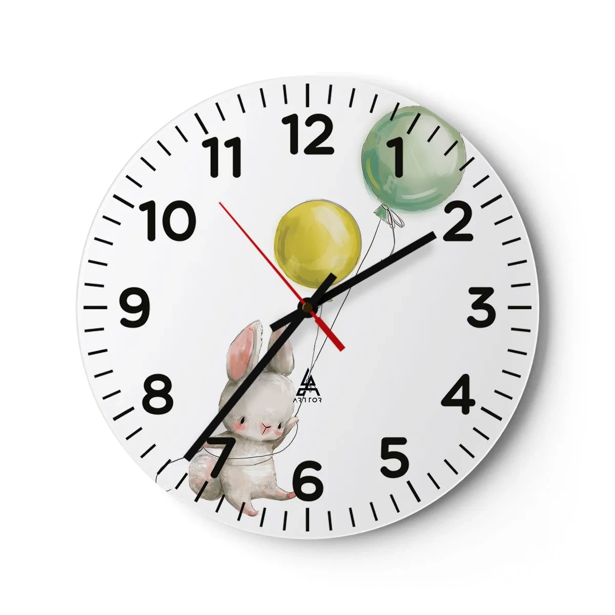 Reloj de pared - Reloj de vidrio - ¡Yo también volaré! - 30x30 cm