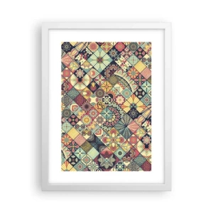 Póster en marco blanco - Clima marroquí - 30x40 cm