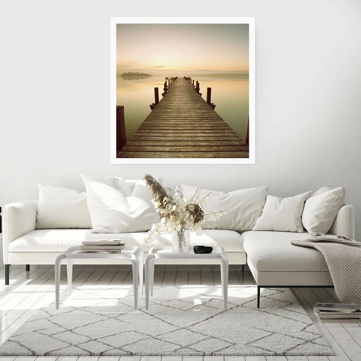 Póster - Antes del amanecer, al amanecer, la luz - 40x40 cm