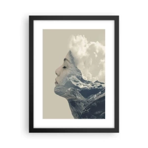 Póster en marco negro - La belleza de los elementos - 30x40 cm