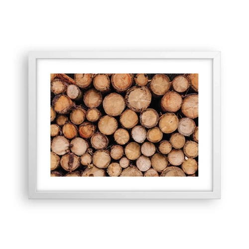 Póster en marco blanco - Un nuevo comienzo - 40x30 cm