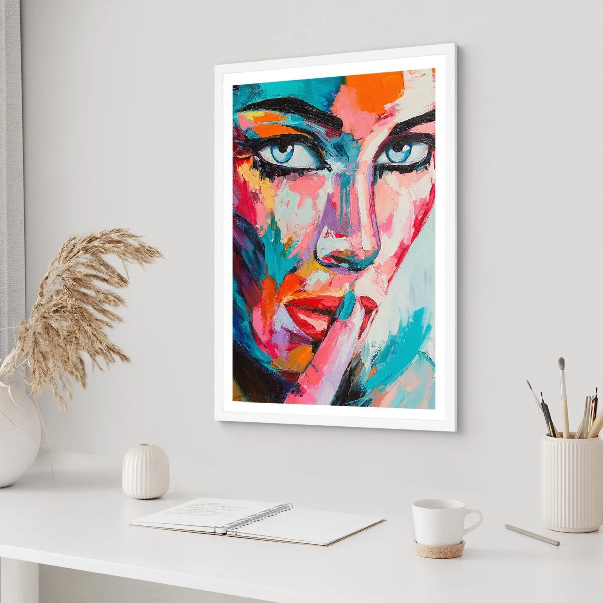 Póster en marco blanco - Nuestro primer secreto - 50x70 cm