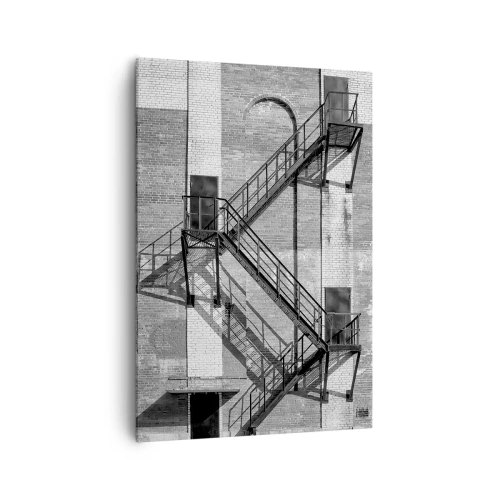 Cuadro sobre lienzo - Impresión de Imagen - Estilo industrial - 70x100 cm