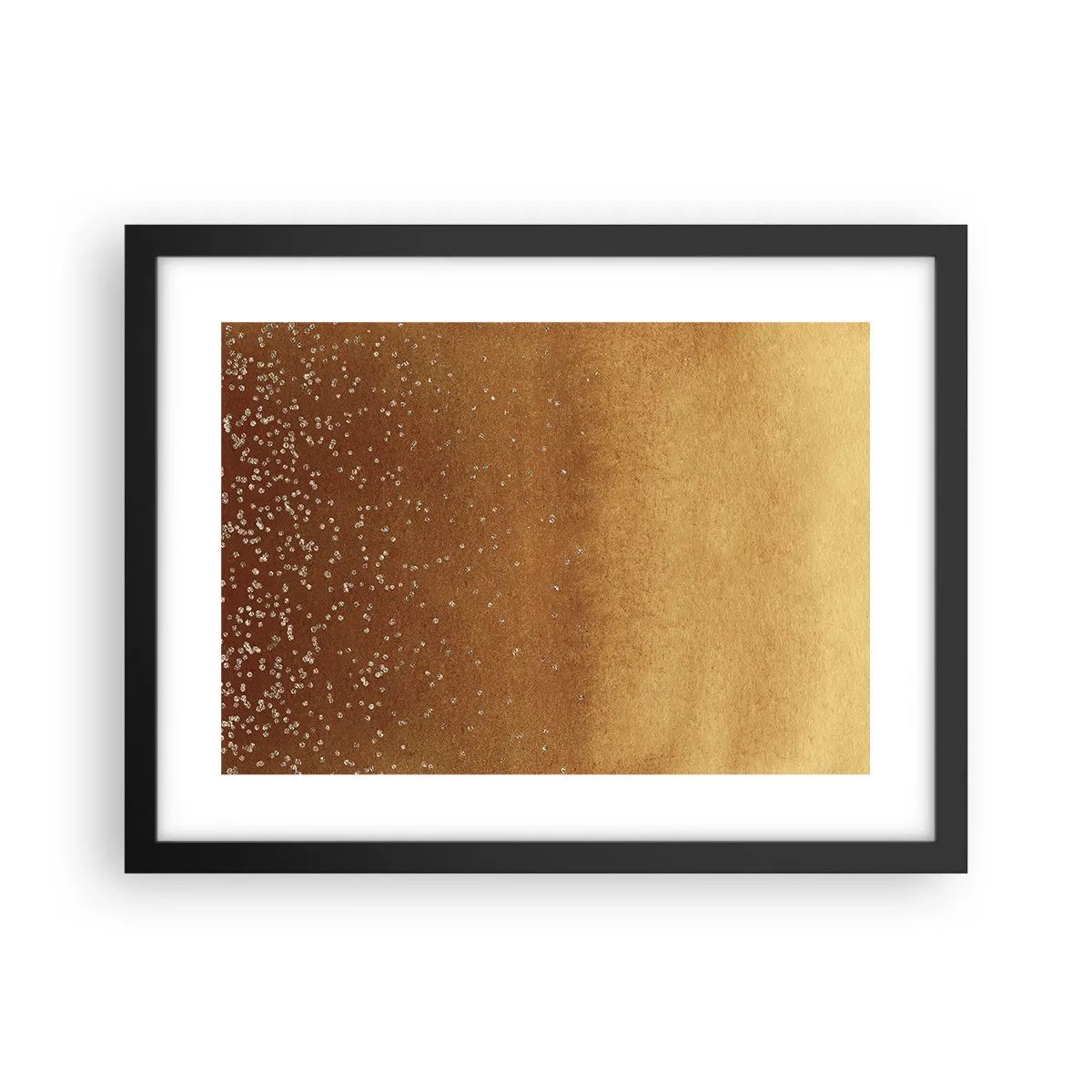 Póster en marco negro - Nacimiento de la luz - 40x30 cm