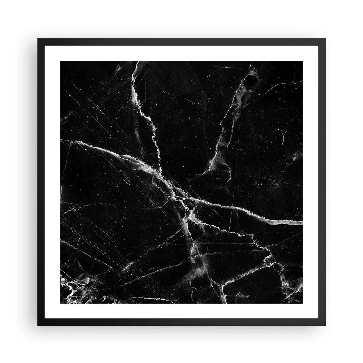 Póster en marco negro - La vida secreta de la piedra - 60x60 cm